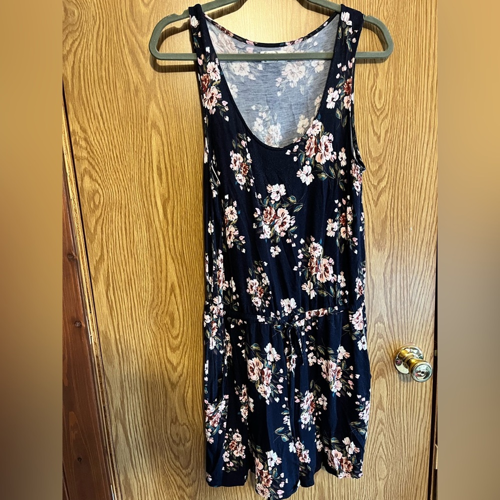Floral Blue Romper